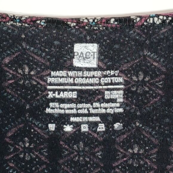 Pact Organic Cotton Wrap Dress XL Soft Casual Sustainable Office Eco Friendly - Picture 6 of 8